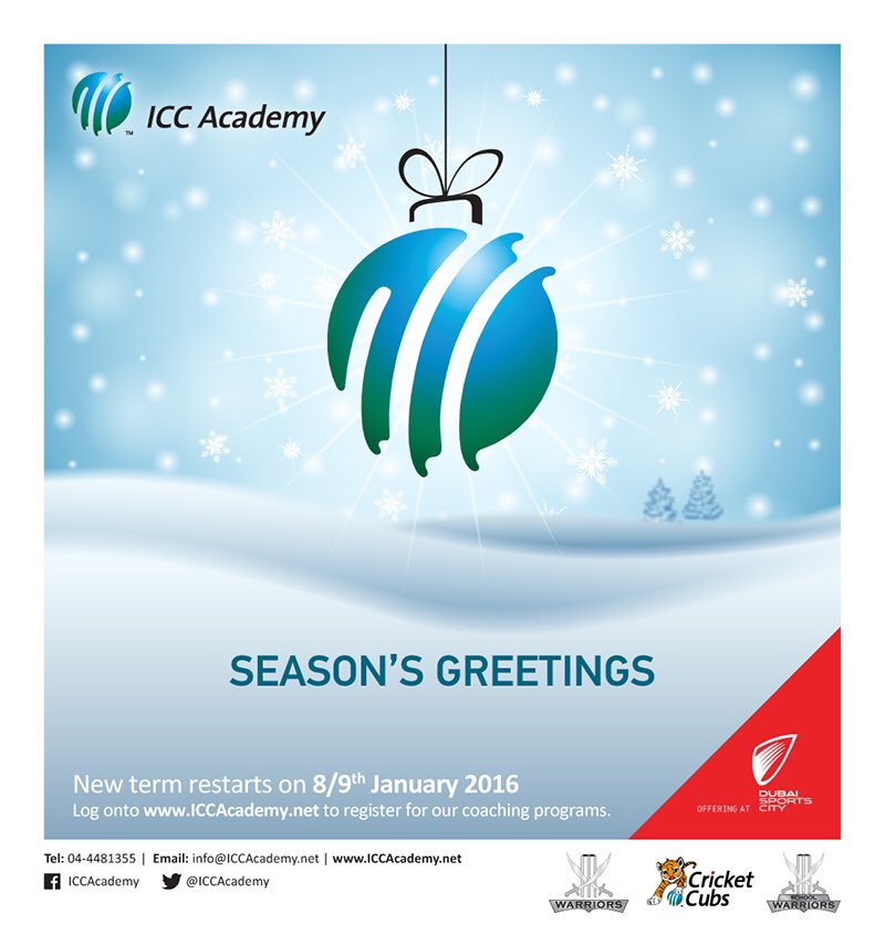 Seasons greetings from all of the <a href="/ICCAcademy/">ICC Academy</a> coaches @CoachKeaganICCA <a href="/ICCAGeorge/">George McCaffrey</a> <a href="/MudassarNazar56/">Mudassar Nazar</a> <a href="/sabri_adnan/">adnan sabri</a>