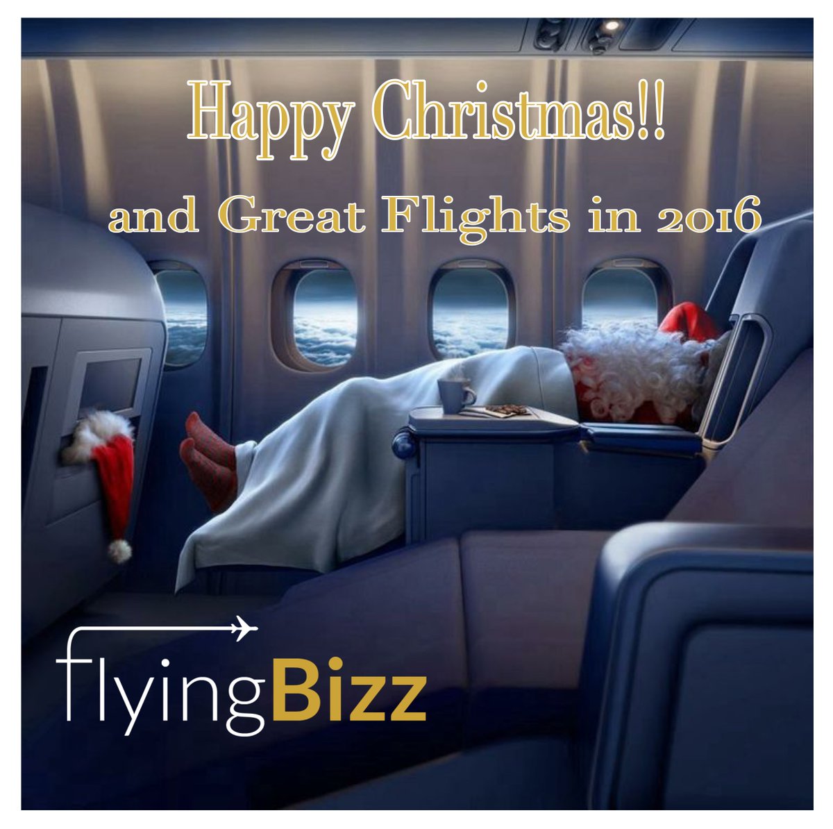 FlyingBizz's tweet photo. While we are preparing your best flight in Business we wish you.. Happy #Christmas!! Feliz #Navidad!! https://t.co/SwMqdPbGVB