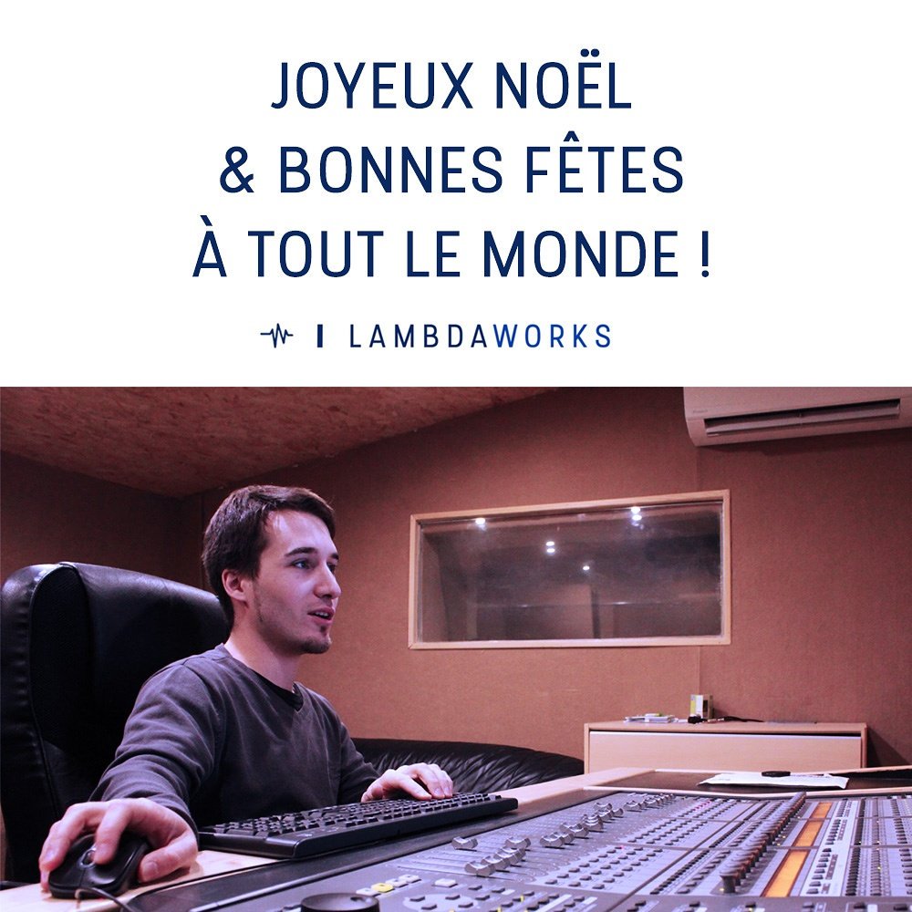 Lambdaworksstud's tweet photo. On vous souhaite un Joyeux Noël et de bonnes fêtes :) Profitez de vos proches et surtout, jouez de la musique! https://t.co/r6PWSldvYJ