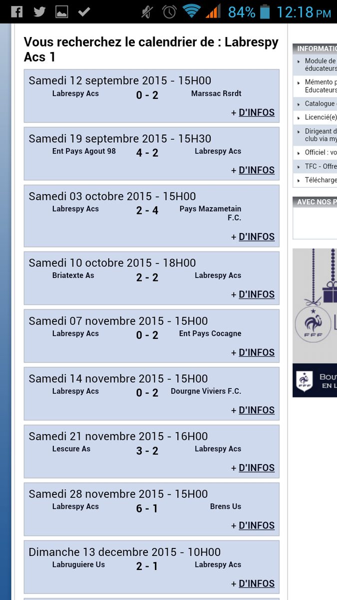 AcsLabrespy's tweet photo. Bilan de l'équipe u19 phase allée : 1V 1N 7D ! Meilleur buteur : @RomainPerilhou avec 3 but . Championnat excellence https://t.co/yEGBblF5q6