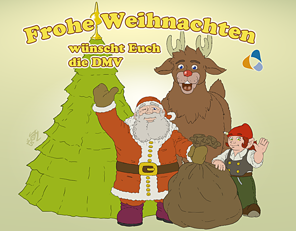 Die Deutsche #Mathematiker-Vereinigung wünscht allen #Mathe-Fans frohe Weihnachten! Abb. #Gralmann