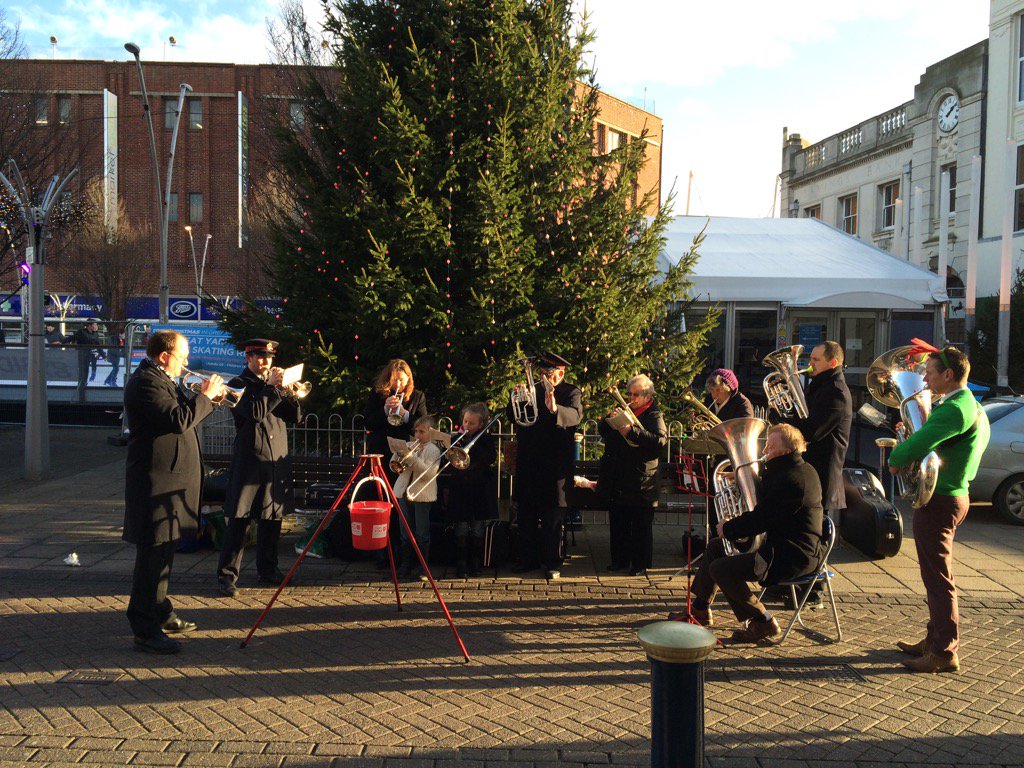 Christmas carols from the Salvation Army brass band this morning - Merry Christmas everyone!