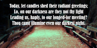 Here Bonhoeffer expressed his trust in the sovereign God who gives strength and endurance and hope in a dark world.