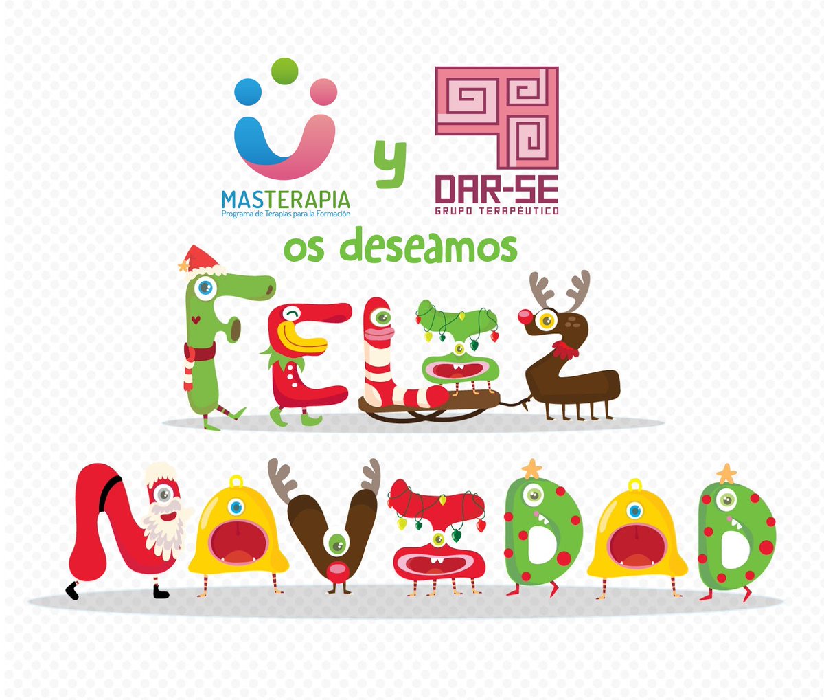masterapia's tweet photo. Desde Masterapia y Grupo Terapéutico DAR-SE os deseamos una #FelizNavidad https://t.co/Nf18phkuxQ