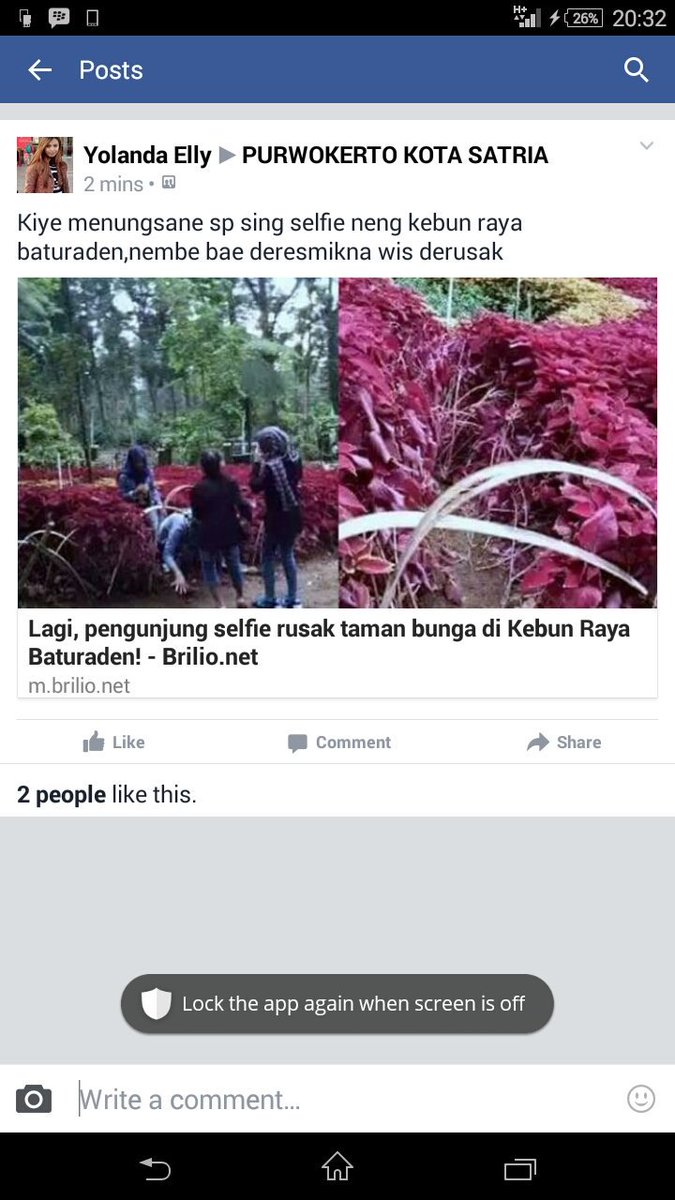 elly_yolanda's tweet photo. @ir_achmadhusein maaf bapak bupati tlg di koordinasikan ke pengelola KRB agar pengunjung tdk merusak KRB ,maturnwn https://t.co/wiuX4vTrvm