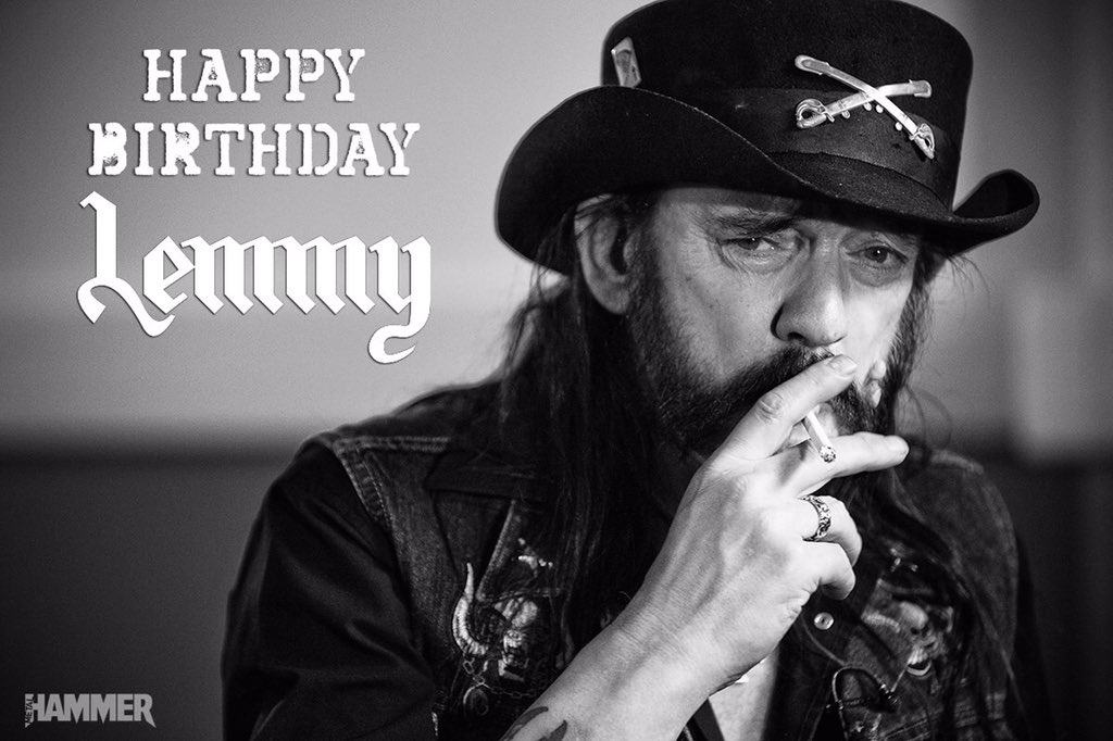 Happy 70th Birthday to the one and only Mr. Ian \"Lemmy\" Kilmister of     