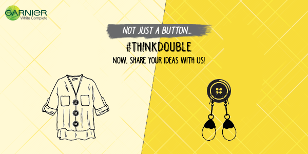 GarnierIndia's tweet photo. Keep your favorite pair of earrings easily by looping them through button holes #ThinkDouble https://t.co/uFI6fr11Mn