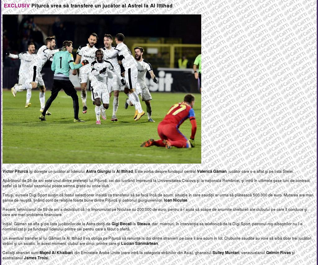 الاتحاد يفاوض المدافع الروماني فاليريكا جامان مدافع استرا الروماني .. الاتحاد على استعداد لدفع نص مليون يورو