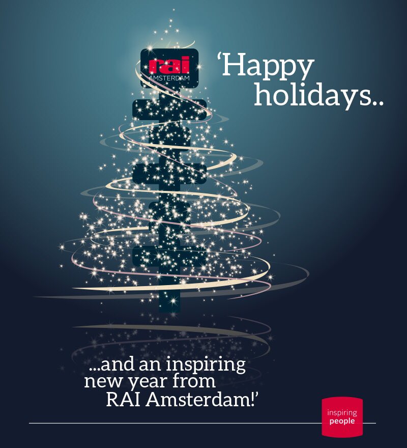 RAI_Amsterdam's tweet photo. Happy holidays! | Fijne feestdagen! https://t.co/K8QyDIoIYE