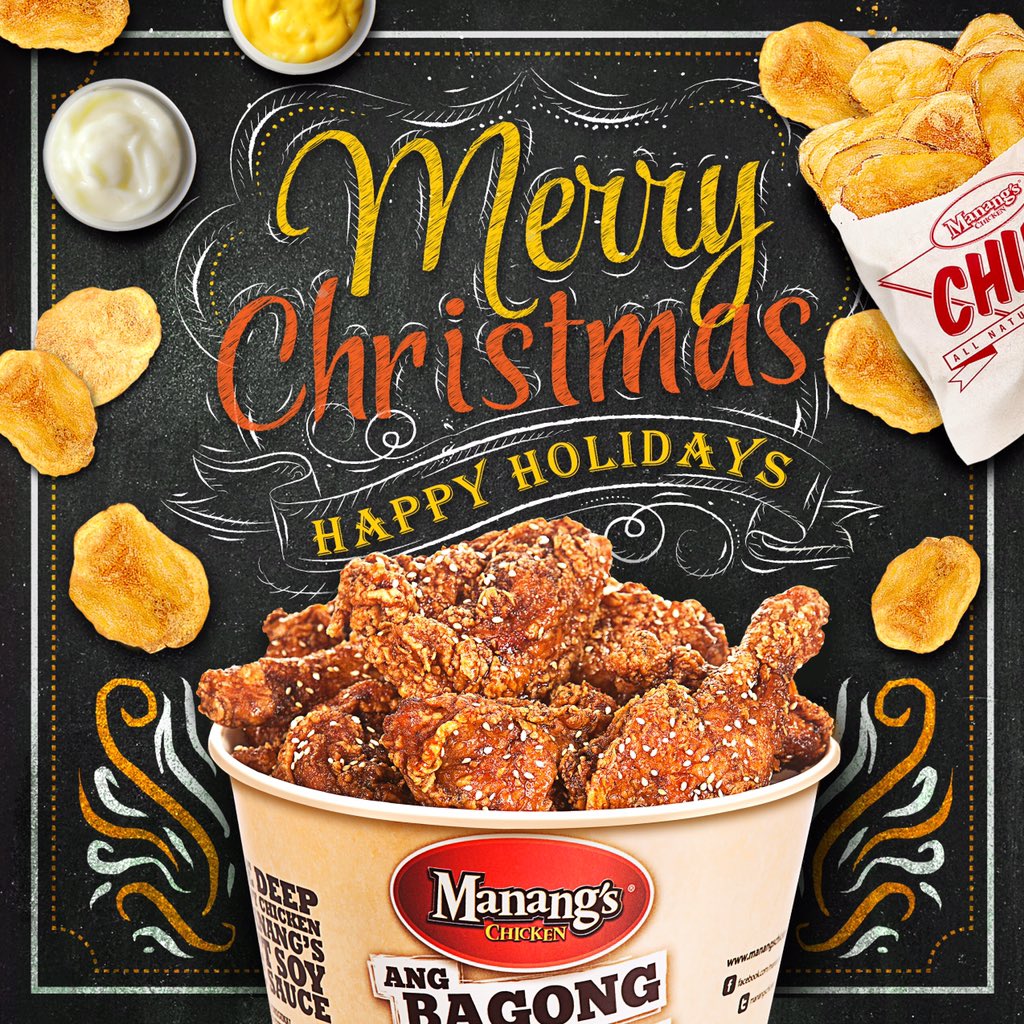 ManangsChicken's tweet image. Sending the warmest Christmas greetings to you and your family! 😊 #manangschicken #christmas2015