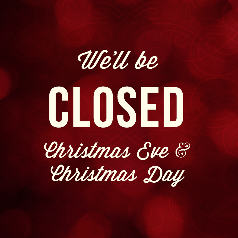 Ward426's tweet photo. Happy holidays! We're closed today &amp; tomorrow, but will be open Saturday &amp; Sunday for dinner. #Ward426 https://t.co/E4d5SLJtxn