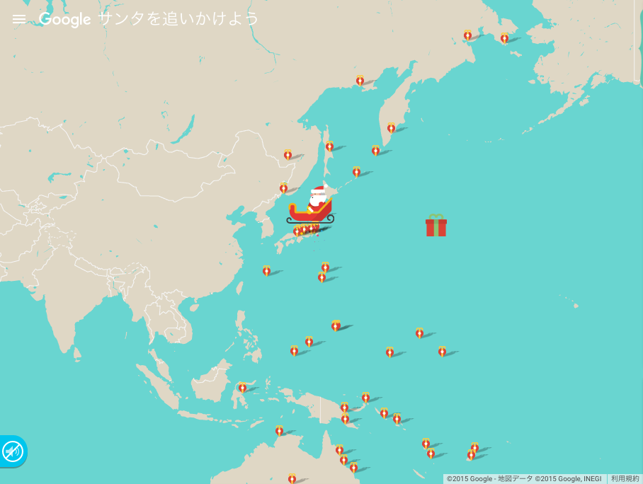 fashionsnap's tweet photo. 【サンタ追跡サイト】Googleの追跡サイトでは日本でのプレゼント配布を無事に終え韓国へ。NORADの方では北海道に向かっている様子
https://t.co/appXu7E6j6 https://t.co/j9ERNGW9G4
