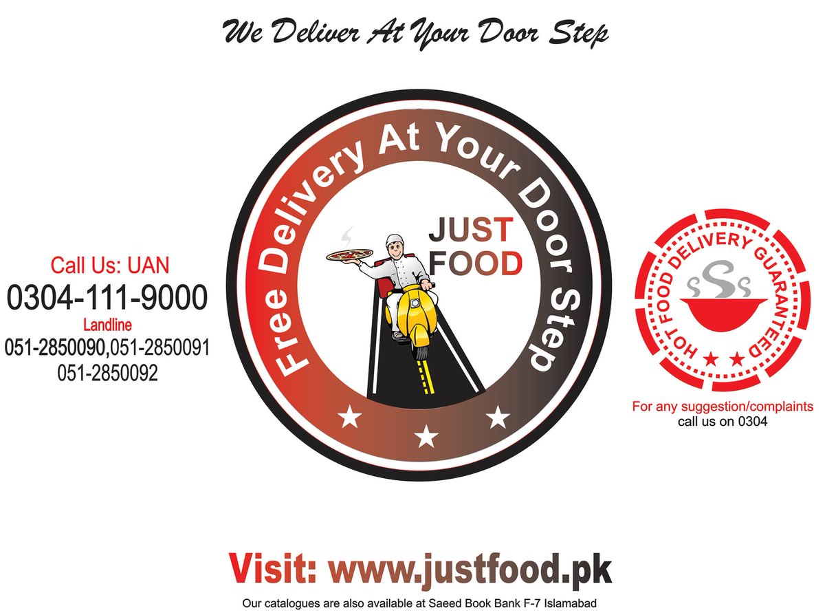 Justeatisbb's tweet image. #justfoodpakistan #pakistantechnology #justeatislamabad #islamabad #fooddelivery