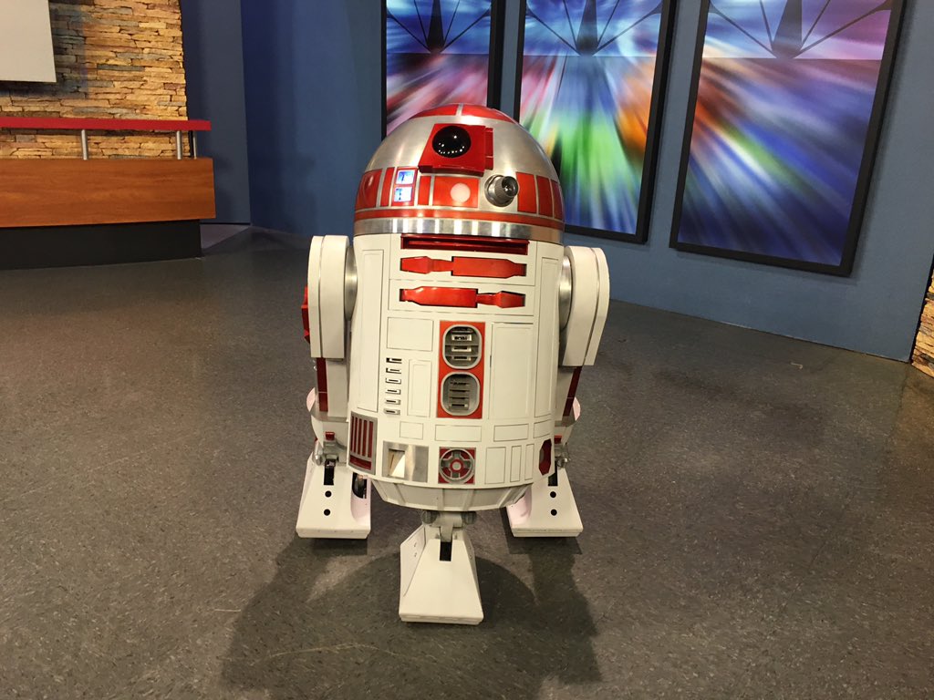 You can follow him, too! <a href="/R2M5Rusty/">R2-M5</a> #starwars #WTHRSunrise <a href="/WTHRcom/">WTHR.com</a>
