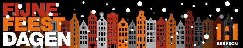 Team #Aberson wenst u fijne feestdagen en een gelukkig nieuwjaar!
