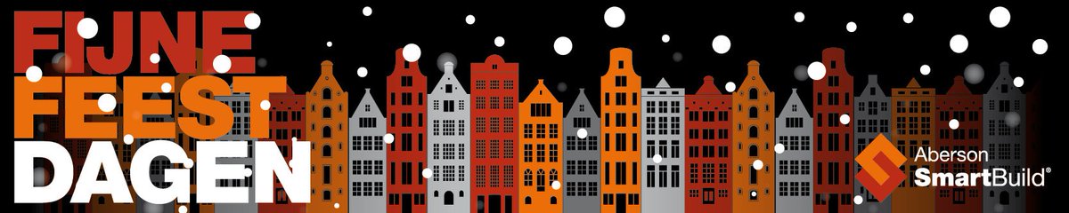 Team #AbersonSmartBuild wenst u fijne feestdagen en een gelukkig nieuwjaar!!