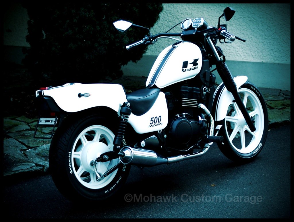 Bruce & Shark Motorrad Kraftstoffhahn Benzinhahn Passt für Kawasaki Vulcan 500 Zephyr 750 Ninja 500R