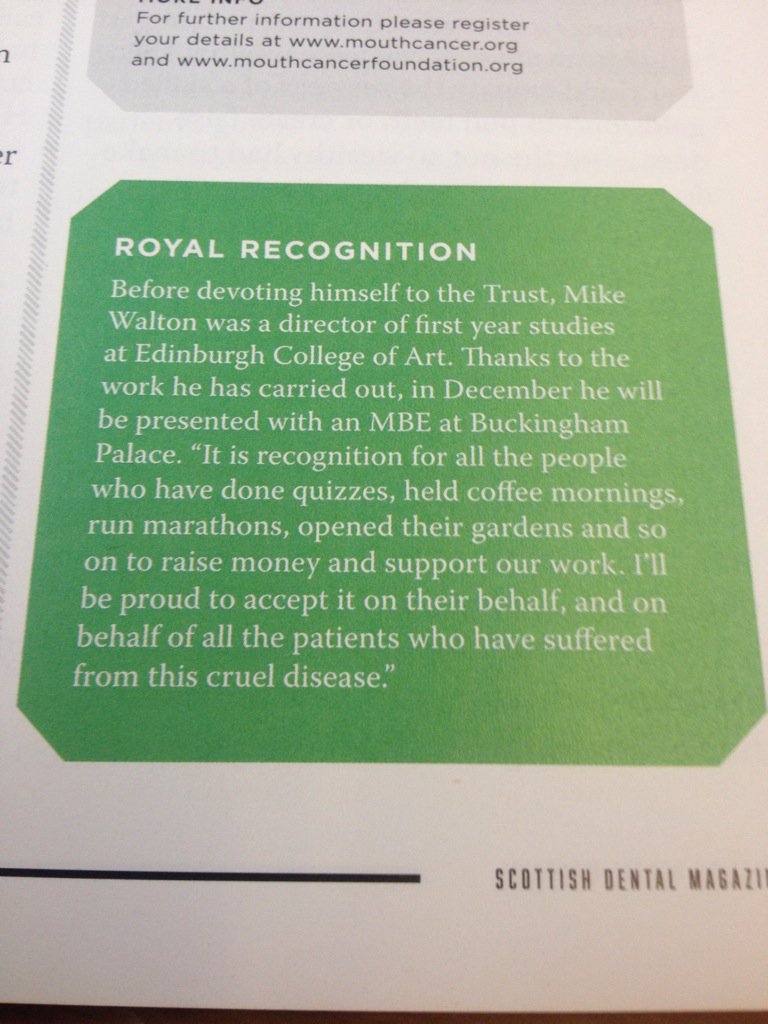BenWaltonTrust's tweet photo. Mr Walton will be awarded his MBE tomorrow - here is his quote about who he would like to thank https://t.co/OyoB64lWhG