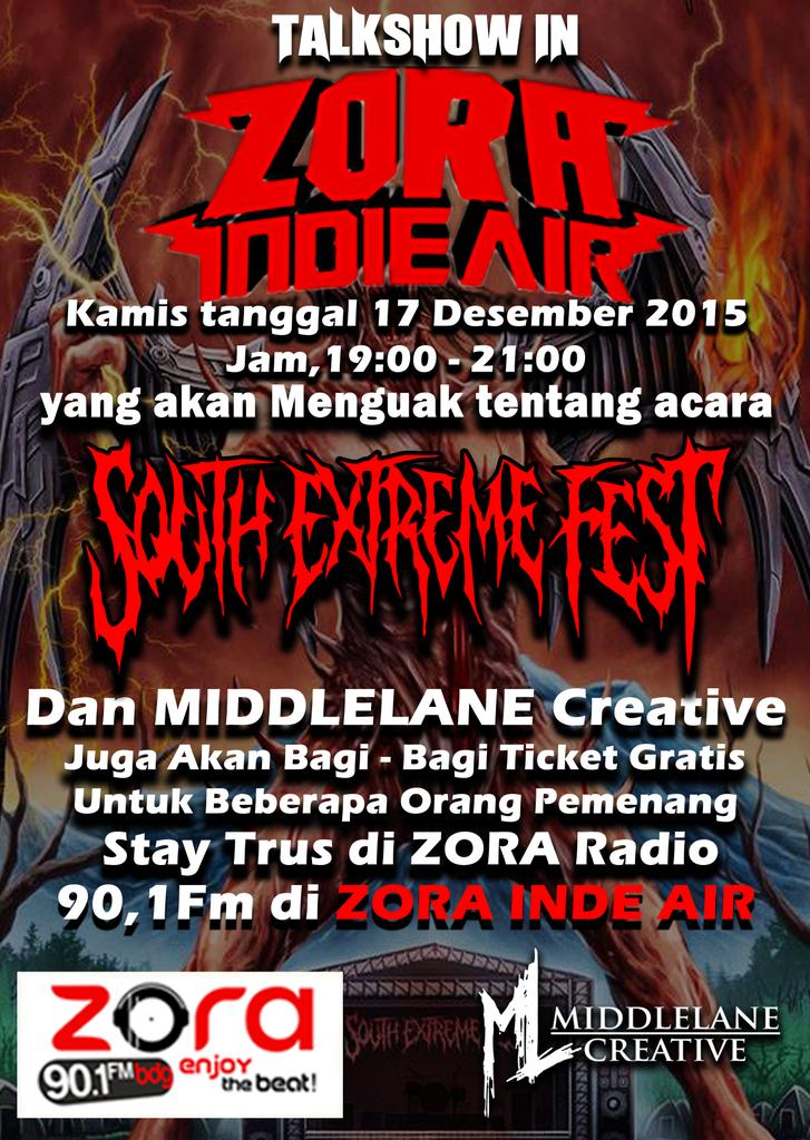 MediaKomunitas's tweet photo. Malam ini stay tune di acara @zoraindie @zoraradio .. ngobrol bareng temen2 #MiddleLaneCreative #SouthExtremeFest https://t.co/TGXSij9WsS
