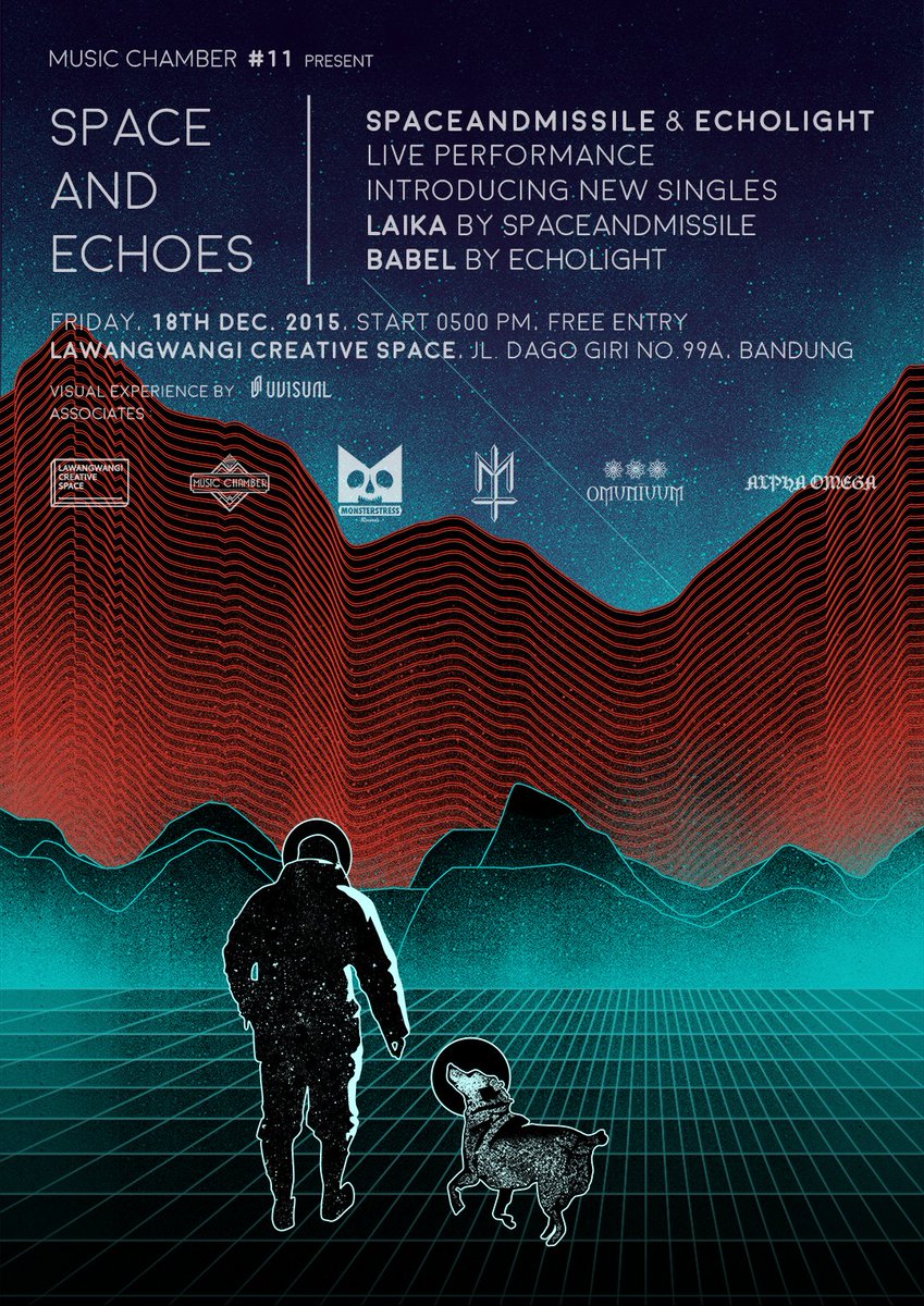 music chamber #11 
present 
<a href="/spaceandmissile/">SuperSpaces</a> 
<a href="/_echolight/">Echolight</a>
friday 18th dec 2015, 
start 17.00
<a href="/lawangwangiBDG/">Lawangwangi</a>
FREE