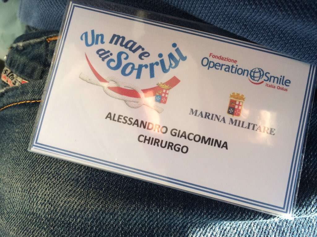 Great job on board of Nave Cavour with Operation Smile team! #opsmileita #cleft #PlasticSurgery #opsmile