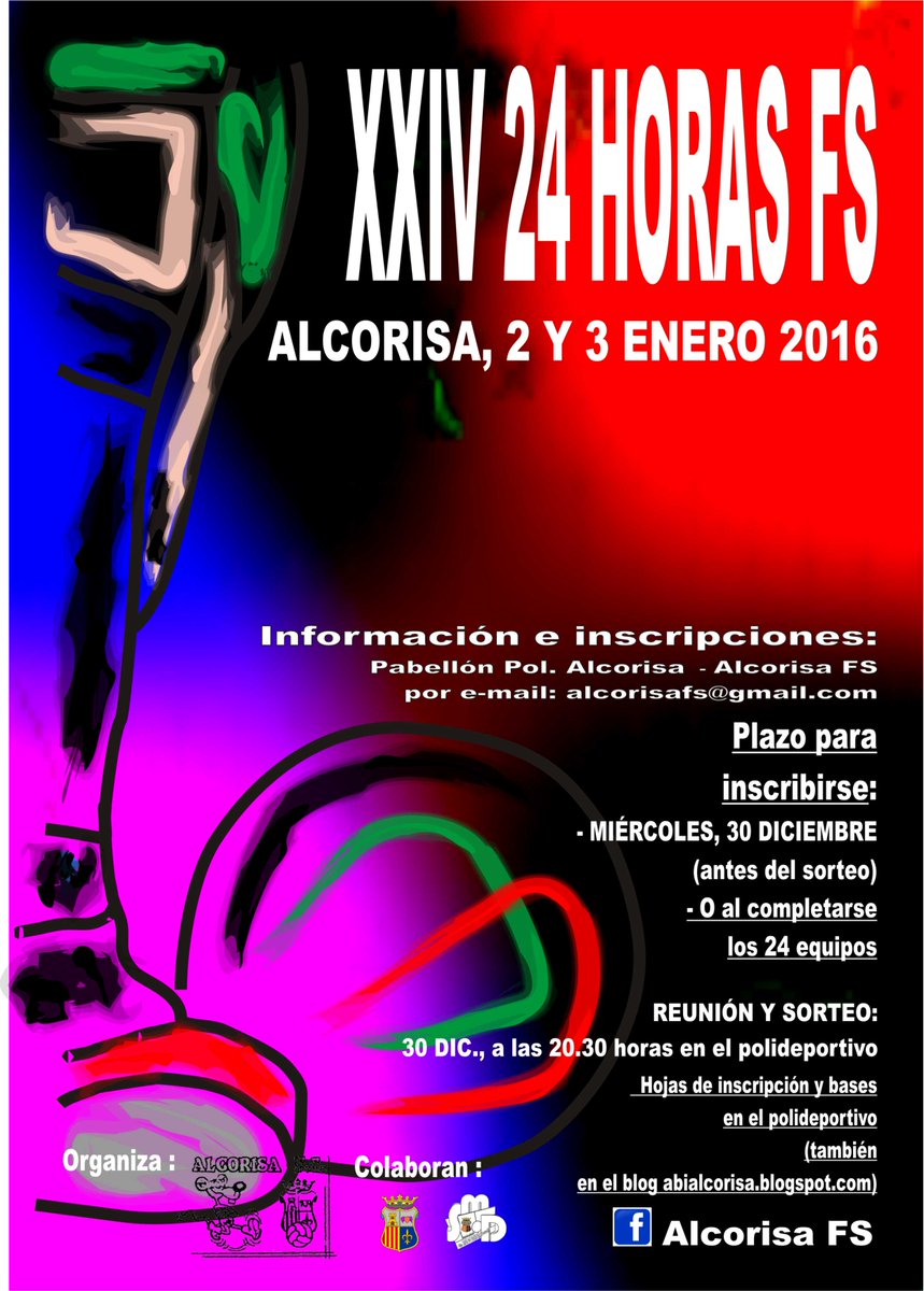 AlcorisaFS's tweet photo. 24 horas FS ALCORISA @fsinteralcaniz @Zafanfs @MonegrosSurFS @CDMasDeLasMatas @HijarFs @ZONAFSTERUEL https://t.co/ftEHodRSJv