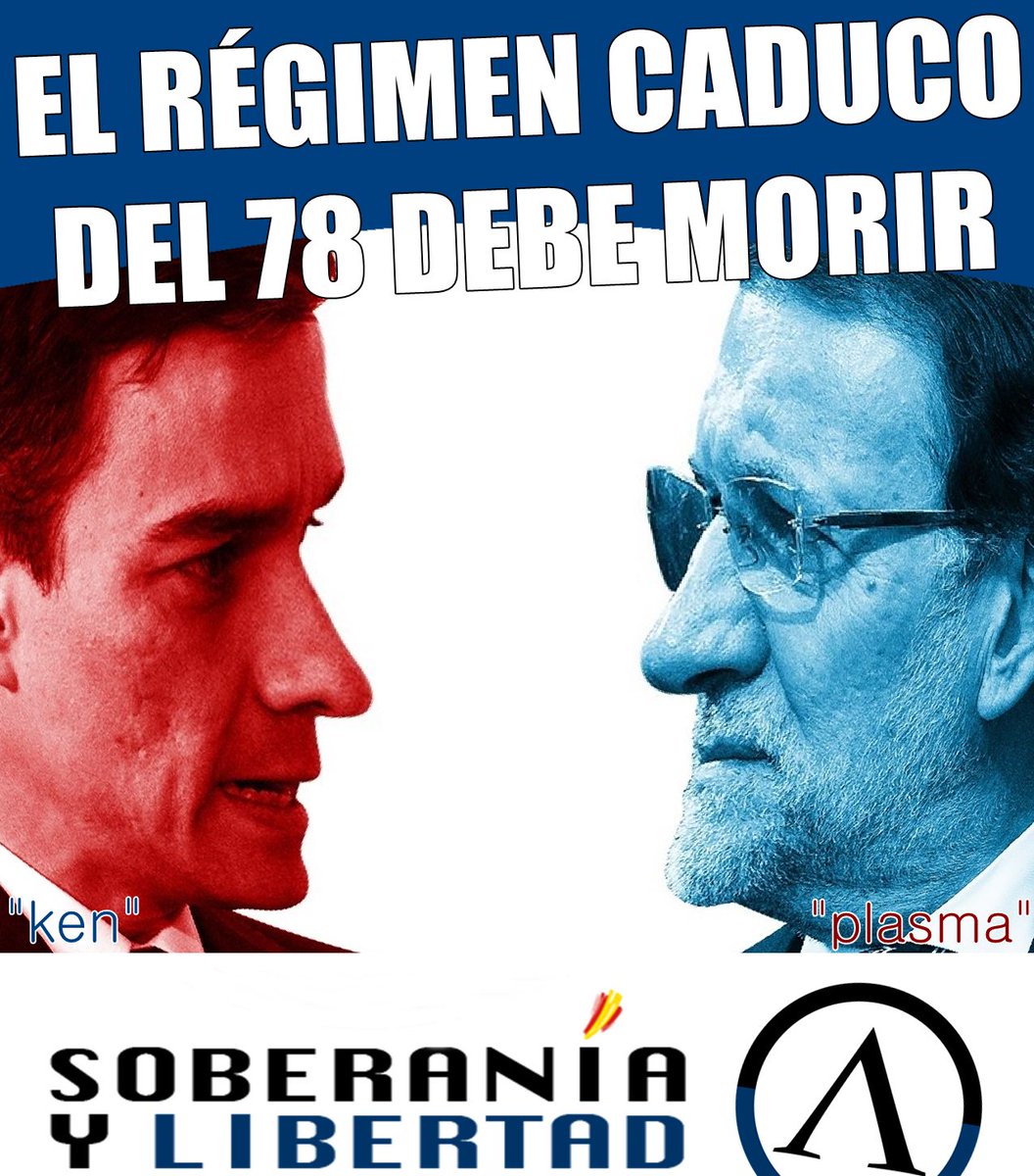 SyL_es's tweet photo. #PSOE y #PP: lacayos de un mismo amo, momias de un mismo Régimen, vergüenza de nuestra Nación. https://t.co/tA7hNErIRW