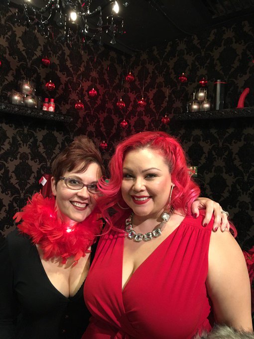 Me &amp; the gorgeous, glowing @TheAprilFlores tonight @PleasureChestLA https://t.co/OyjU6W5b9m<a class="tags" href="/tag/theaprilflores">@theaprilflores</a><a href="/tag/tbt"class="tags"><span>#tbt</span></a>