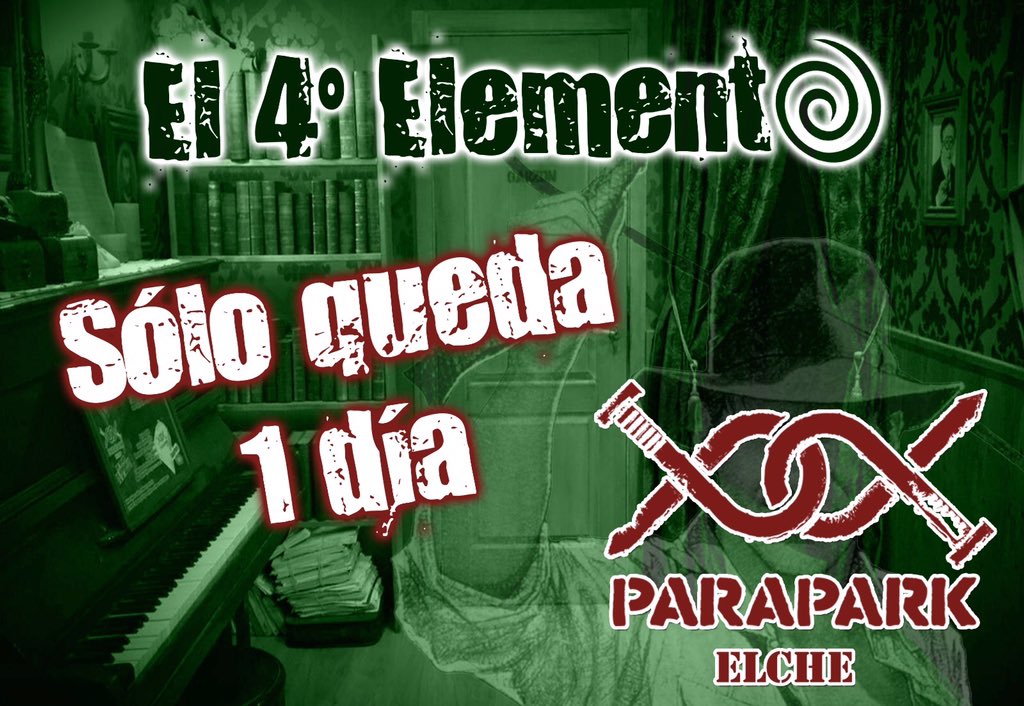 EnigmaParkElche's tweet photo. Inauguración nuevo juego Cuarto elemento en #ParaParkElche. Solo queda un día #escaperoon #visitelche #elche #ocio https://t.co/9RtCOaPliO