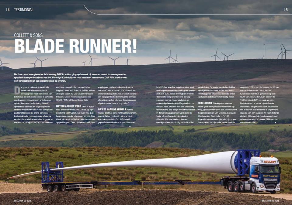 Targethaulage's tweet photo. #bladerunner so this is how they transport #windturbine blades #haulage can be so creative https://t.co/bgSBpG5Ptb
