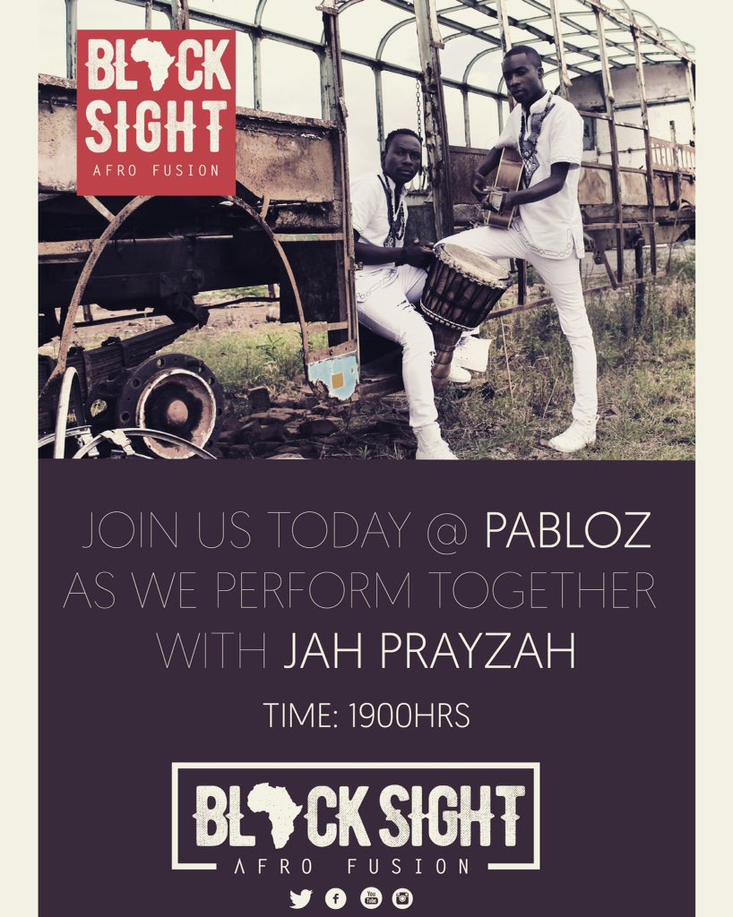 blacksightzm's tweet photo. We playing at Pabloz tonight @1900hrs. Come join us!!! https://t.co/RHH2pERt5y