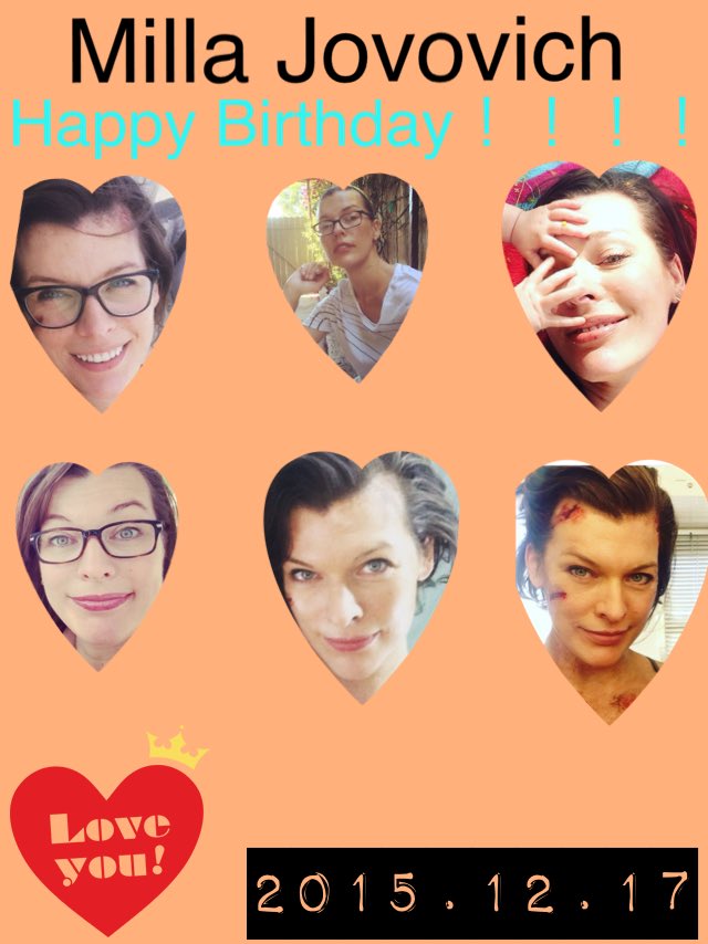 12 17 Milla Jovovich Happy Birthday                         
