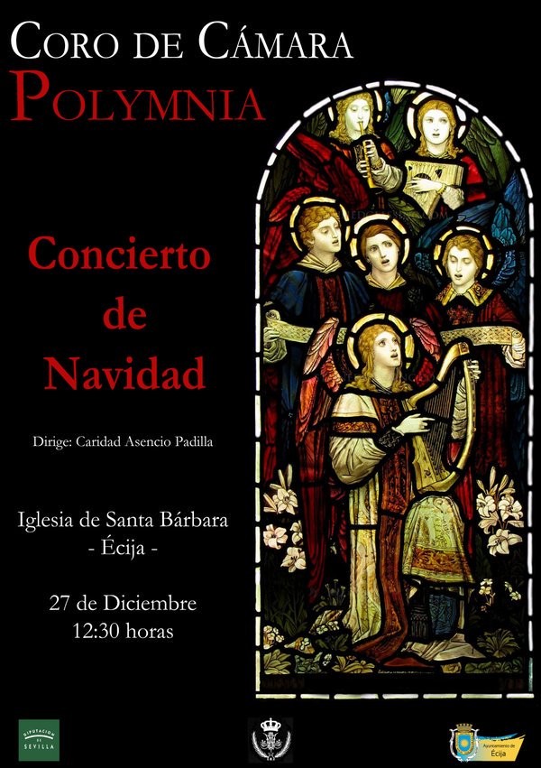 aytoecija's tweet photo. Concierto de Navidad, Coro de Cámara Polymnia. Iglesia de Santa Bárbara. 27/12 a las 12:30 h. https://t.co/m5wnBu3b6s
