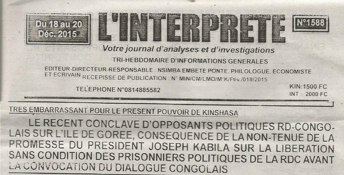 EUGENE DIOMI NDONGALA, LE PRISONNIER POLITIQUE DU REGIME KABILA - Page 38 CWax87FXAAAQVnK