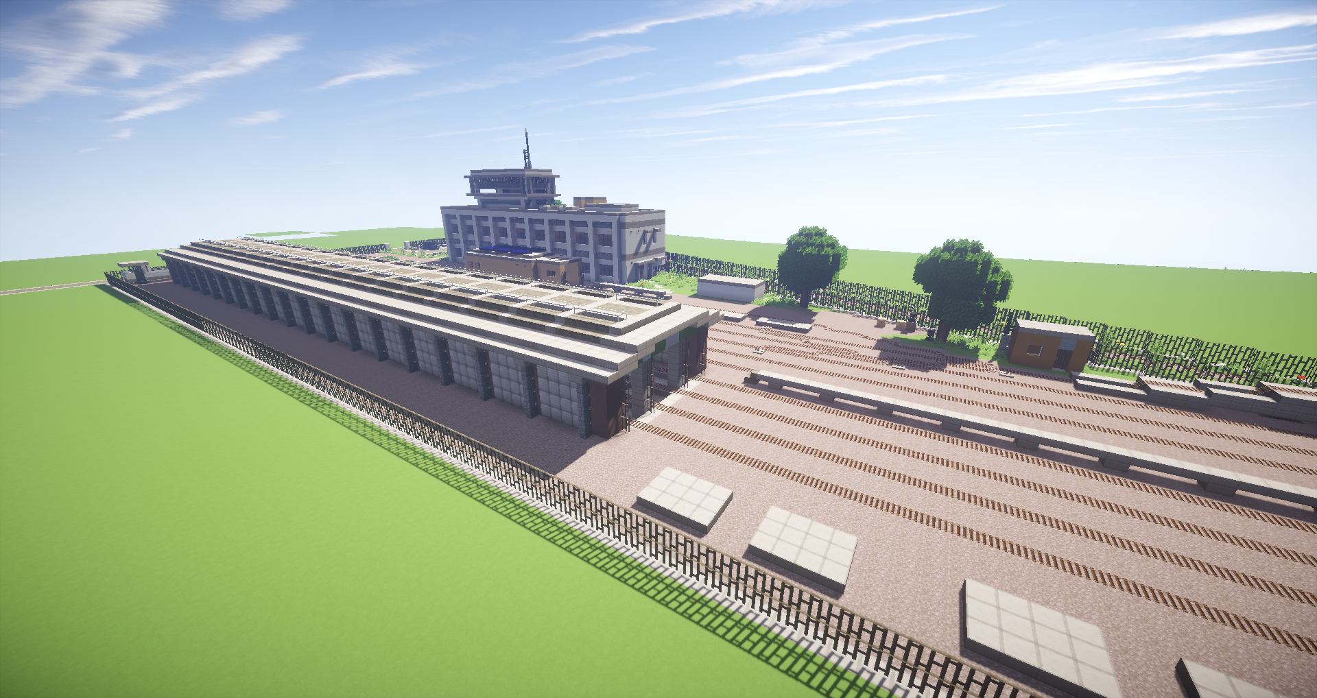 ちーさら 佐山に車両基地を建設しました マイクラの鉄道は幅1マスしかないので大変でした T Co Klgfntlhrm