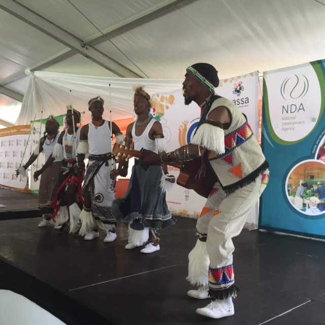 UNFPASA's tweet photo. Cwana a local traditional music band takes the stage and has the crowd excited. #WPD2015 https://t.co/ZG6LAGwrL1