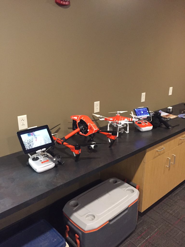 LiveWorkGrowCIA's tweet photo. It's a @FlyingAGUAV addiction. #inspire #phantom3 #OSMO come check them out today at CIA https://t.co/Ruyjaws0cC