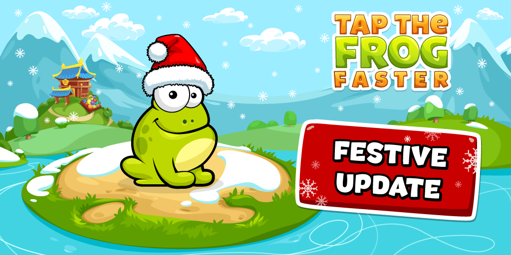 TapTheFrog's tweet photo. Festive update of Tap the Frog Faster is out now on AppStore and Google Play! Quick, unwrap it! https://t.co/eDIMa9BNAi