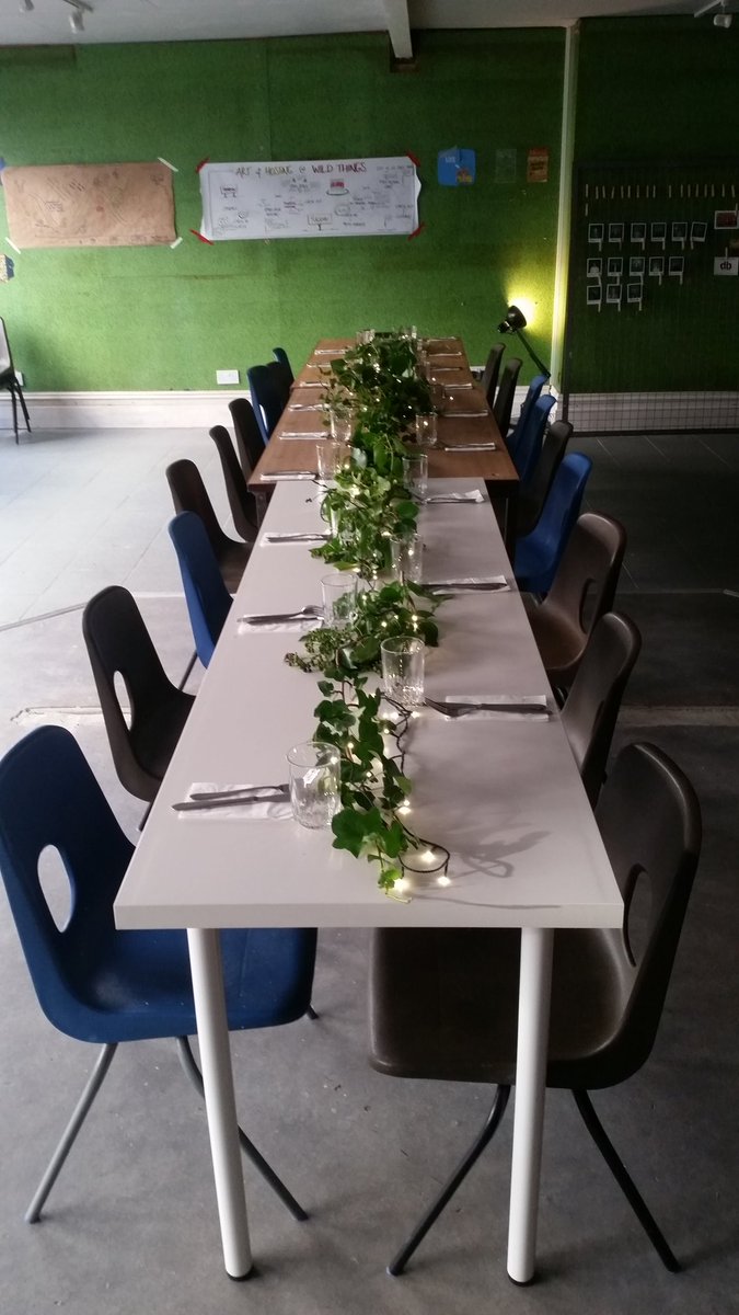 Day 3 of leadership coaching for <a href="/Brandwatch/">Brandwatch</a> at <a href="/BeingWildThings/">Wild Things</a>. We've got lunch &amp; fairy lights covered :)