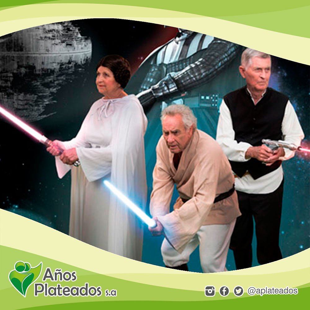 APlateados's tweet photo. Star Wars, un ‘legado’ de abuelos a nietos #SiempreJoven #AñosPlateados https://t.co/HotXS5WQis