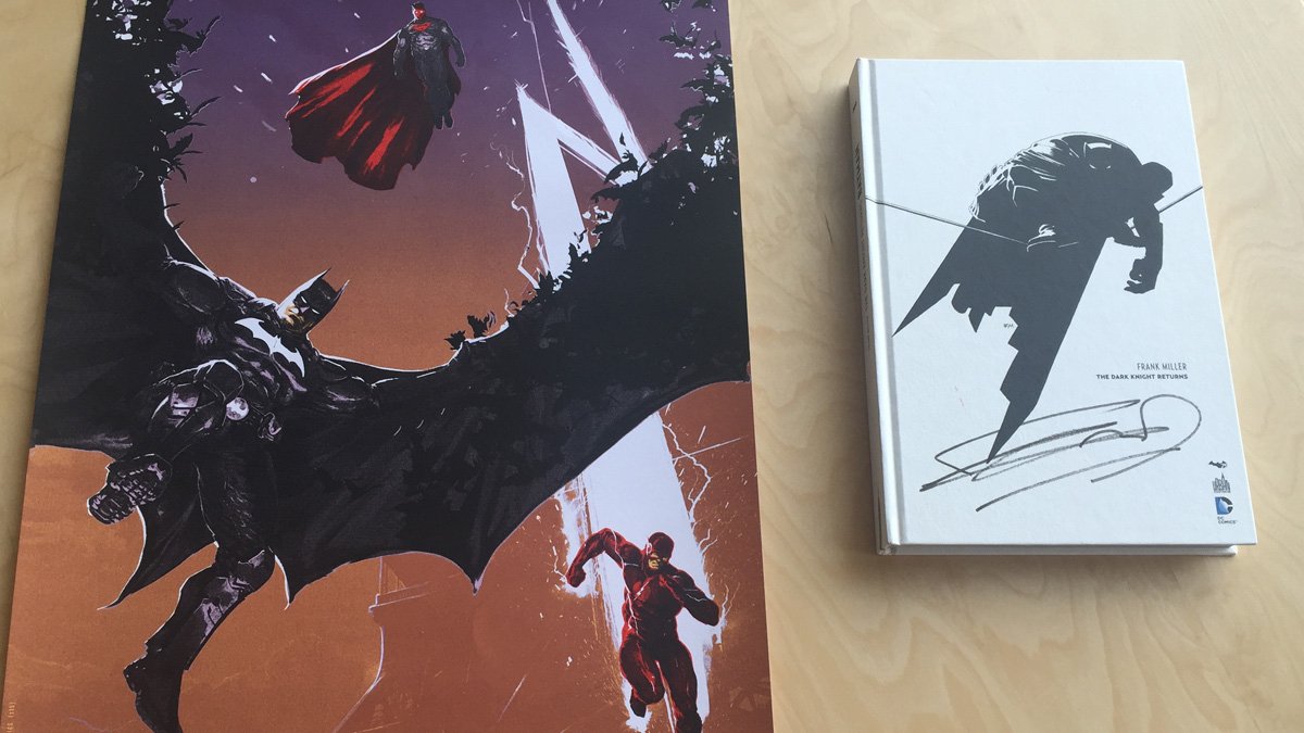 dcfranceoff's tweet photo. RT et Follow pour tenter de gagner un #DarkKnightReturns dédicacé par @FrankMillerInk et une litho numérotée ! https://t.co/sdPMFX9yPa