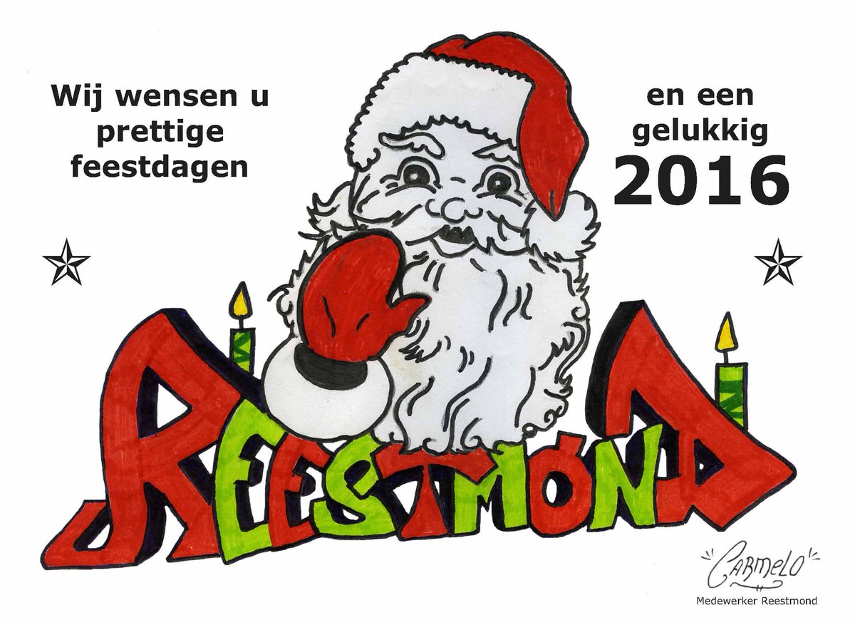 Reestmond's tweet image. Wij wensen u allen hele fijne feestdagen en een goed en gezond 2016!