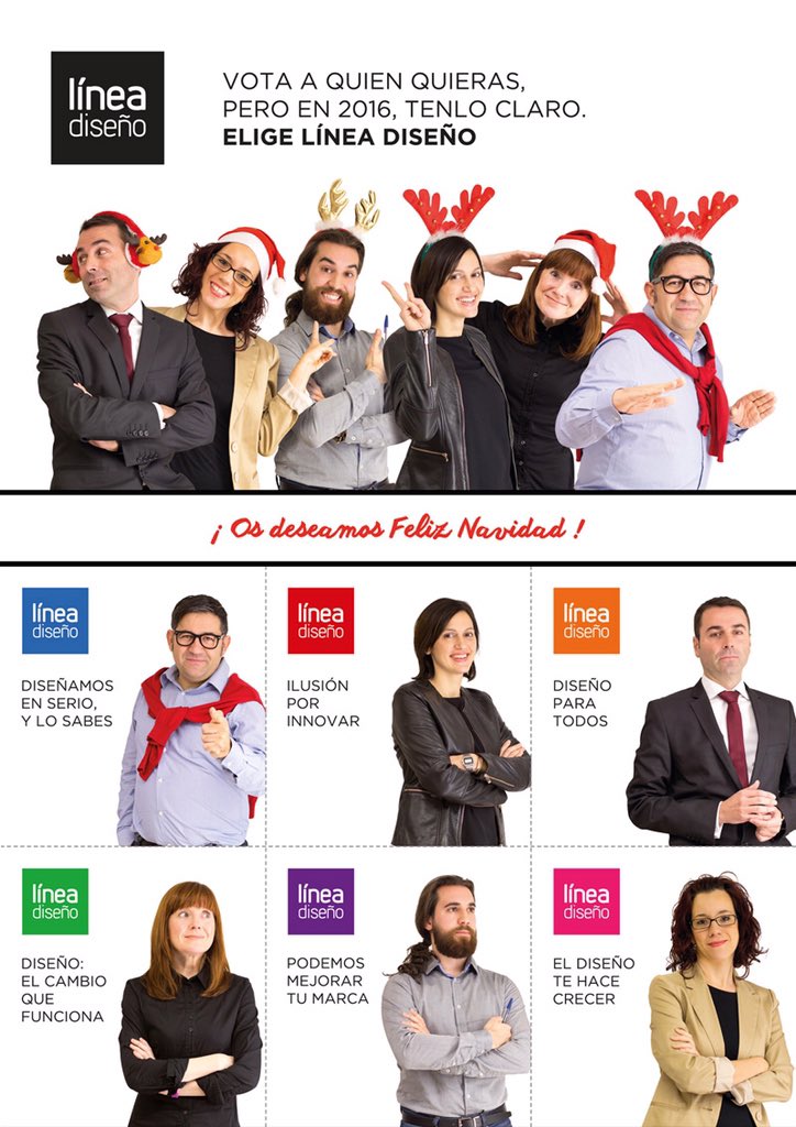 ¿Aún estáis indecisos? Nosotros lo tenemos claro: vota #lineadiseño #Elecciones2015 #FelizNavidad