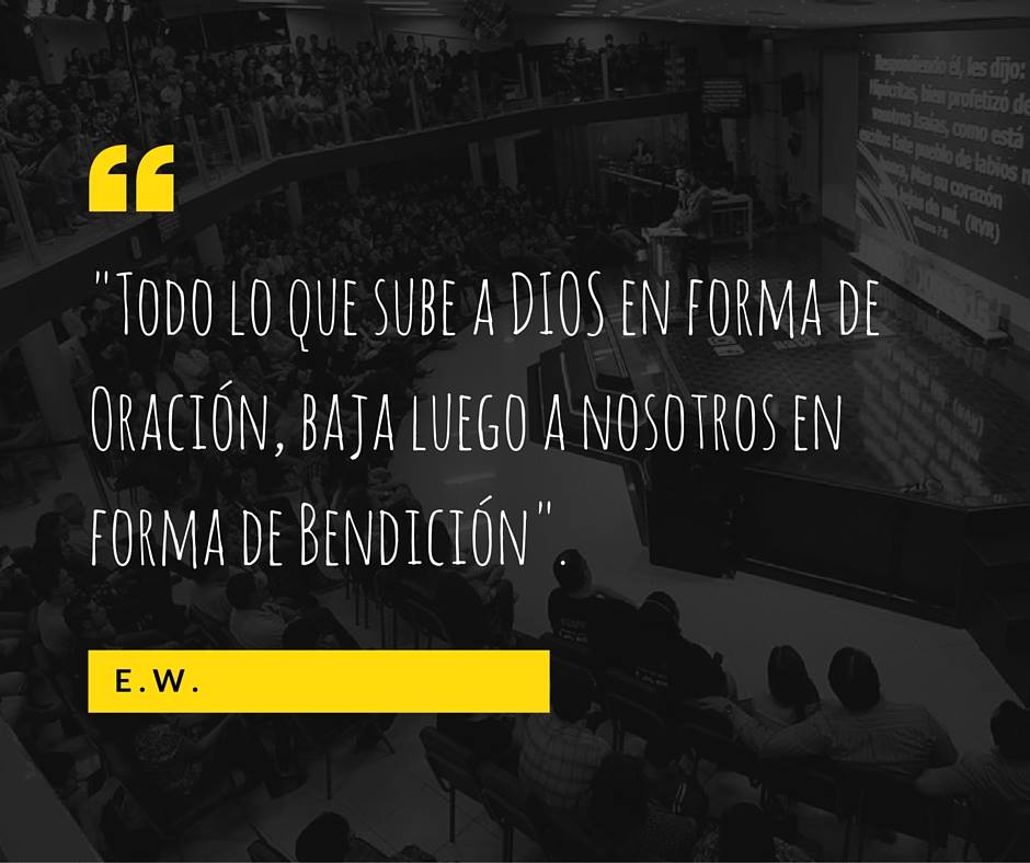 EstebanWiens's tweet photo. "Todo lo que sube a DIOS en forma de Oración, baja luego a nosotros en forma de Bendición". #RACFA https://t.co/SgCORHjRcU