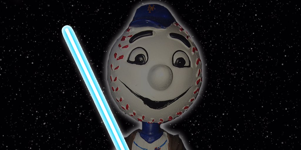 MrMet's tweet image. #UseTheForce! When I hit 35k followers I’ll giveaway some items from a galaxy far, far away #StarWarsTheForceAwakens