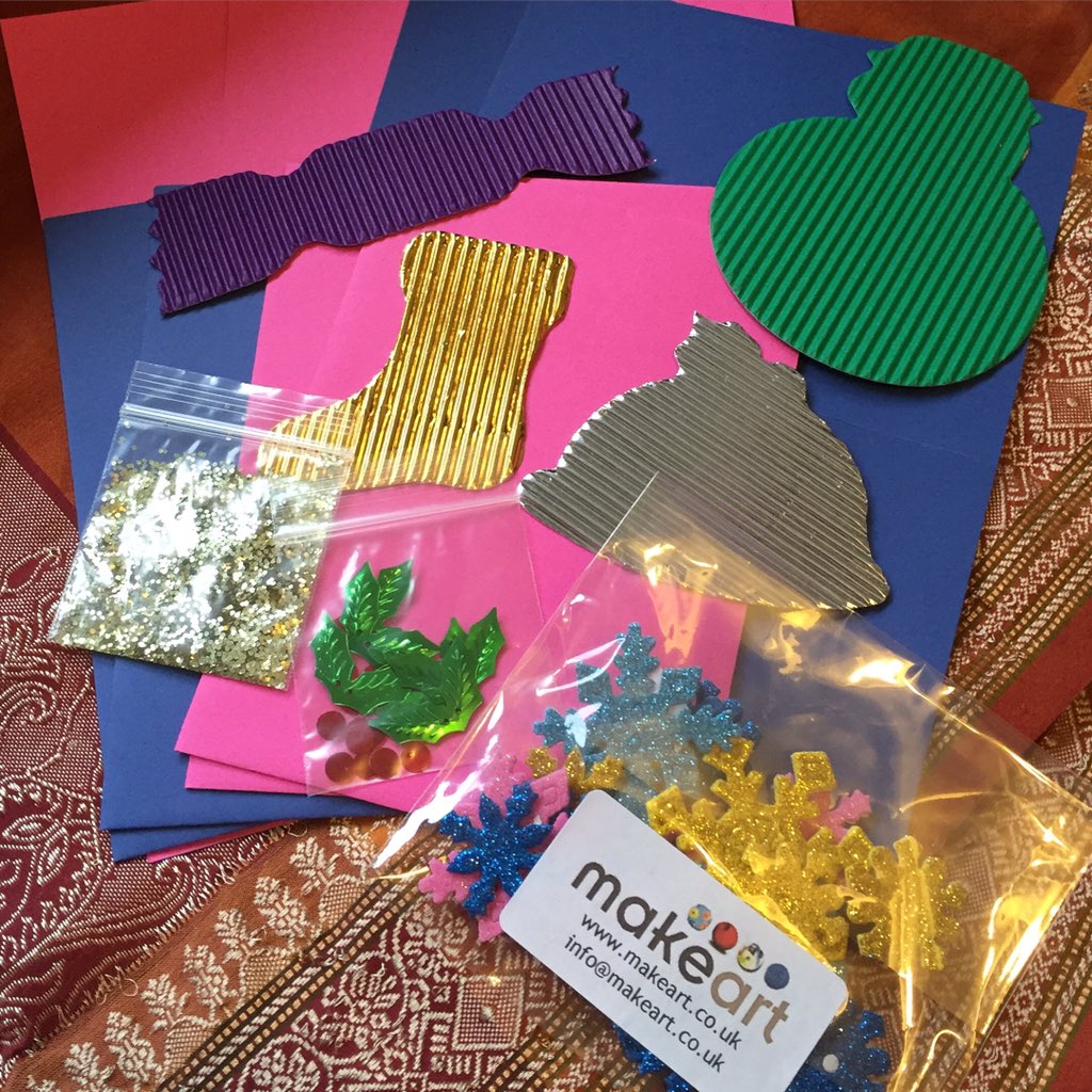 MakeArtUK's tweet photo. Day 17 of #advent! We are posting out our handmade cards 🤗 https://t.co/Nzs0xbISSo #christmas #christmascards https://t.co/mY5GvEHDes