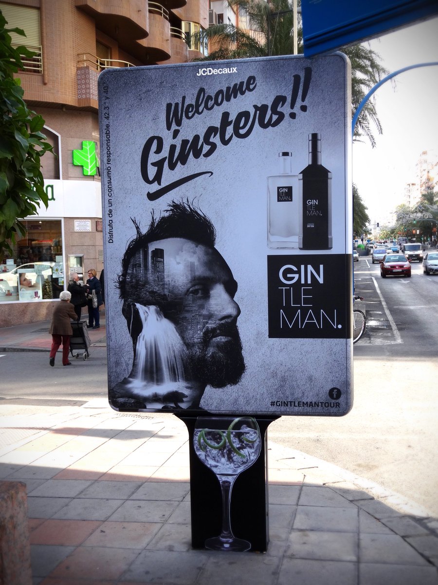 JCDecaux_ES's tweet photo. Los soportes más "ginsters" llegan a Alicante. #gintlemantour https://t.co/0ZQz8dCuXn