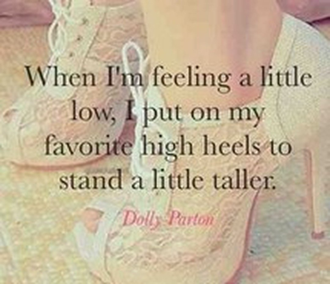 psychicsisters's tweet photo. #Thursday #Carole #quote when I'm feeling a little low I put on my favourite high heels #tostand alittletaller https://t.co/7bSEofEL7n