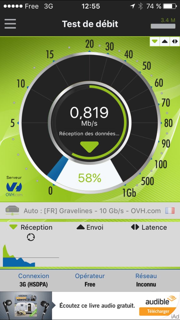 MaxouVan's tweet photo. @freemobile en 3G Max ! C'est vraiment décevant .. https://t.co/ylNGvkhkjE
