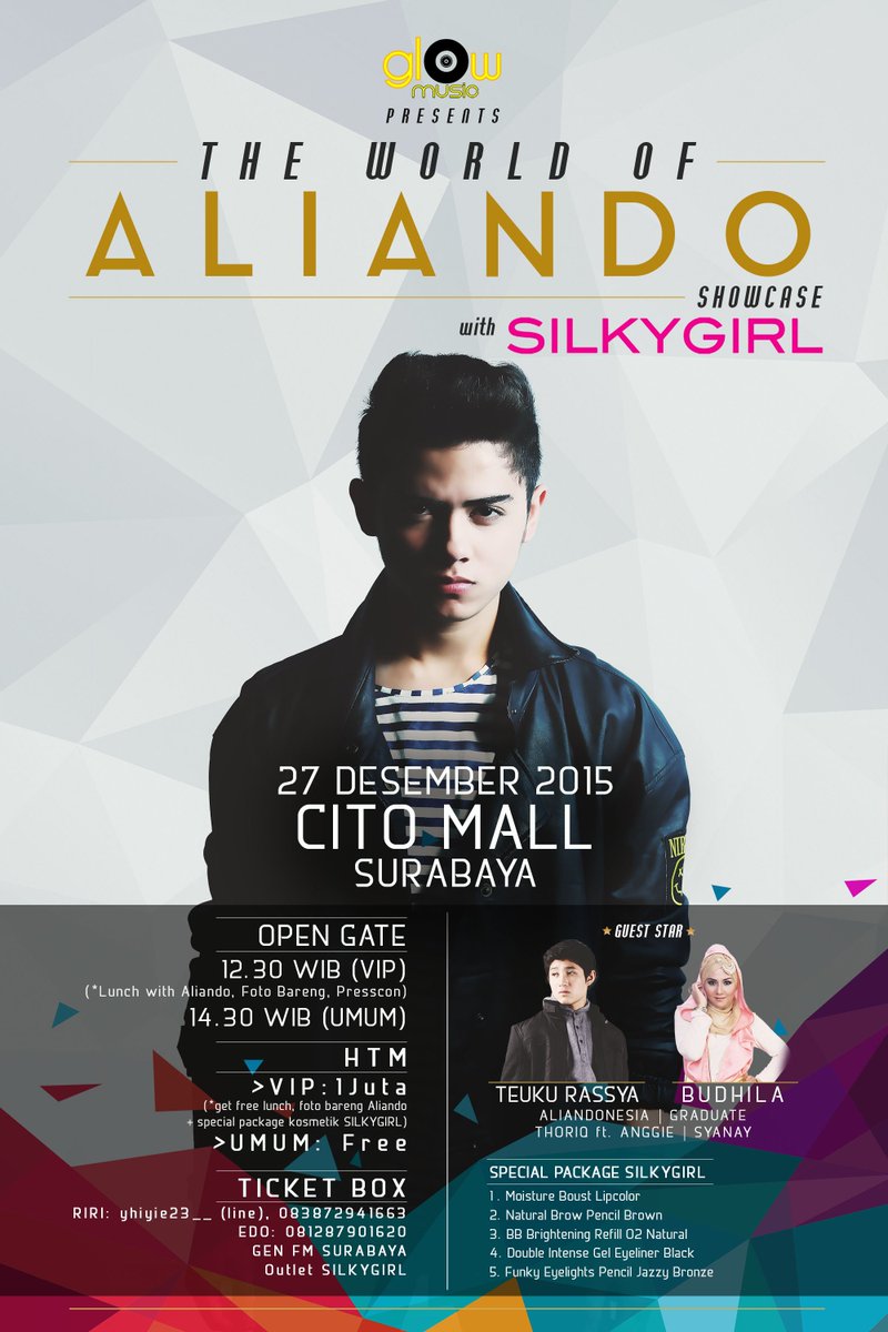 aly_thefreaks's tweet photo. Hari ini #TWOAliandoShowCaseSBY @alysyarief Minggu 27.12 di City Of Tomorrow (Cito Mall) Surabaya. FREE for Showcase
https://t.co/61LAcD4VKe